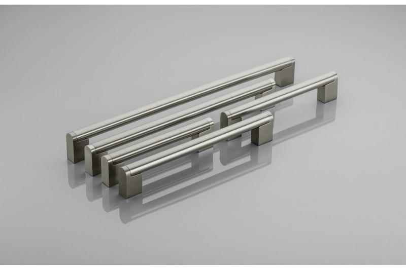 Zamak handle 336 C=256mm brushed steel 1208965768