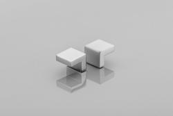 Zamak handle 25x25mm aluminium 1208965778