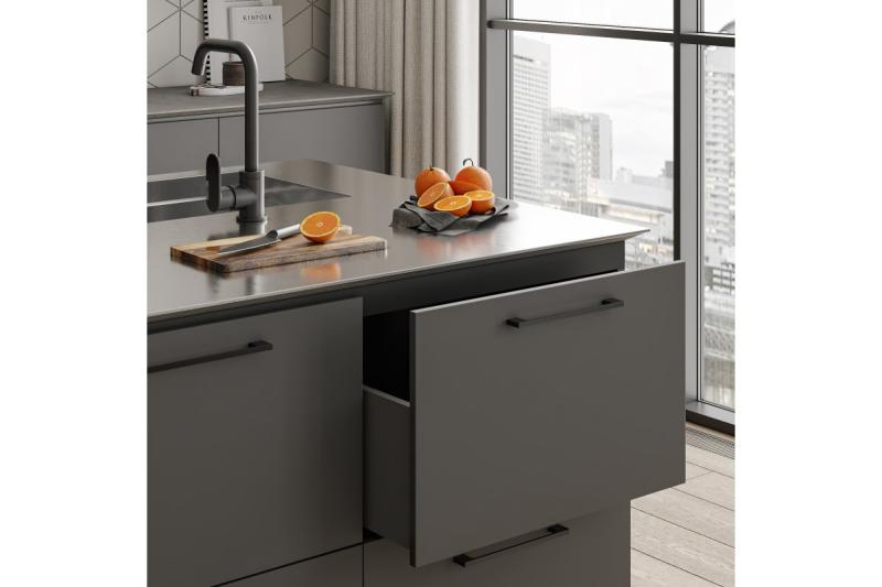 Zamak handle 819 C=160mm black 1208965825