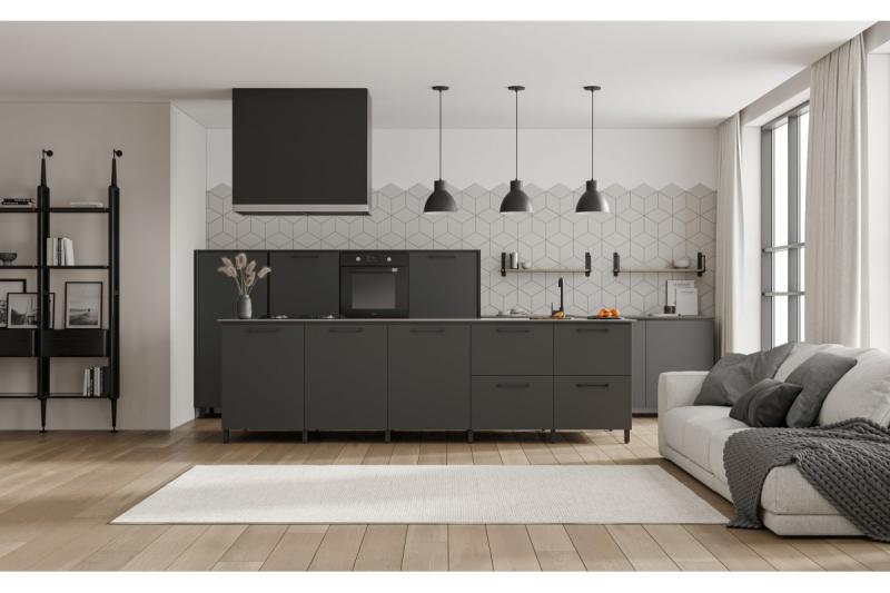 Zamak handle 819 C=192mm black 1208965836