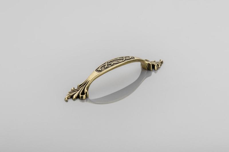 Zamak handle ADRIN C=96mm antique brass 1208965859