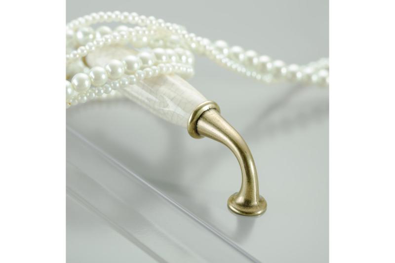 Zamak handle ALATRI C=128mm antique brass 1208965860