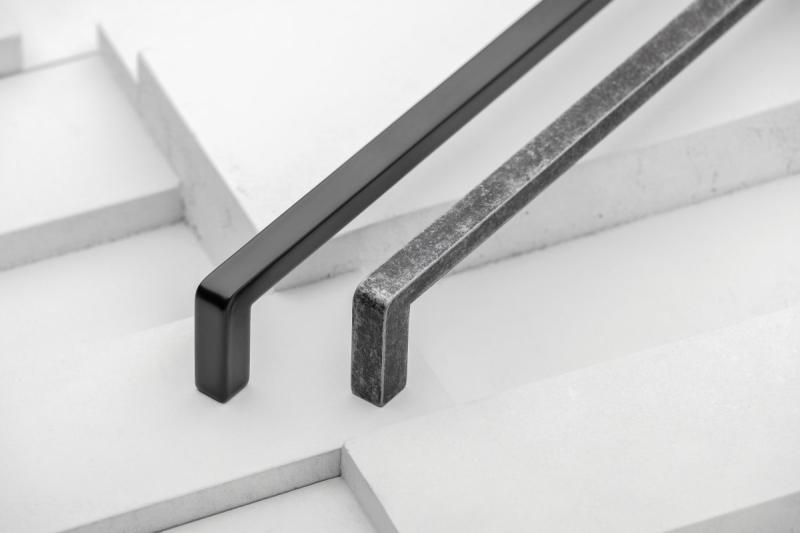 Zamak handle BAGIO C=160 mm black matt 1208965894