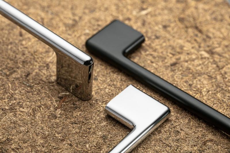 Zamak handle CAPRI, C = 160 mm, matt black 1208965947