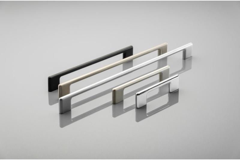 Zamak handle CAPRI, C= 96 mm, inox 1208965965