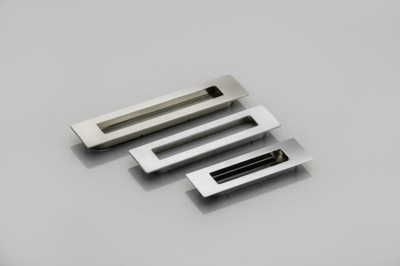 Zamak handle E6 C=96mm brushed steel 1208965983