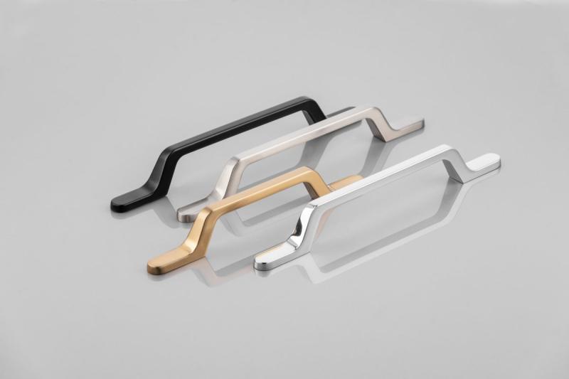 Zamak handle FLAVIO C=160 mm black matt 1208966020