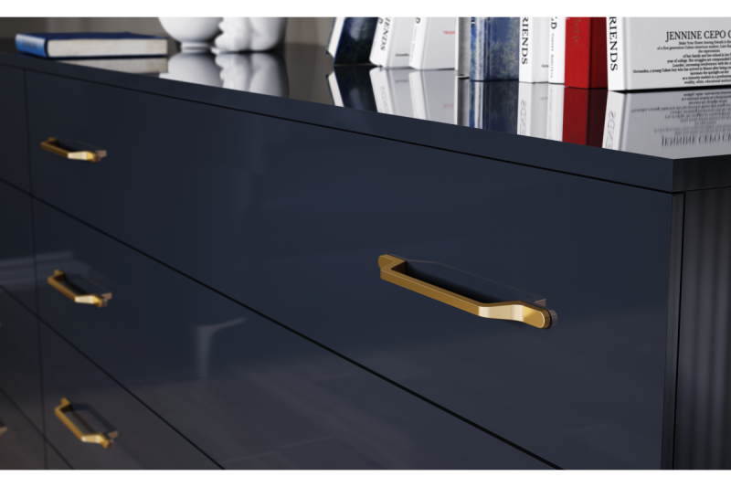 Bracket FLAVIO C=192 mm gold brass 1208966023