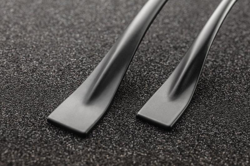 Zamak handle FLOW C = 128 mm black matt 1208966035