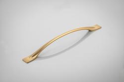 Zamak handle FLOW C = 128 mm champagne 1208966036