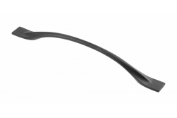 Zamak handle FLOW C = 192 mm black matt 1208966038