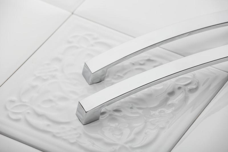 Zamak handle G0, C= 160 mm, chrome 1208966043