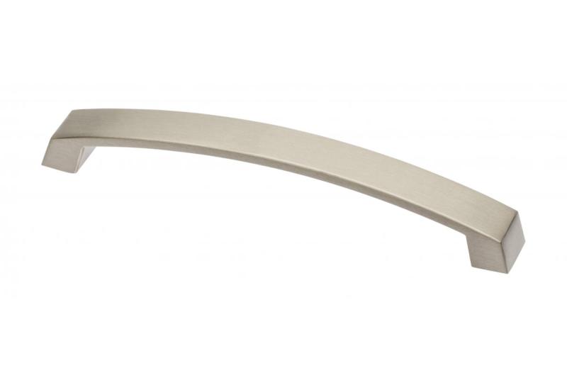 Zamak handle G1 C=128mm brushed steel 1208966054