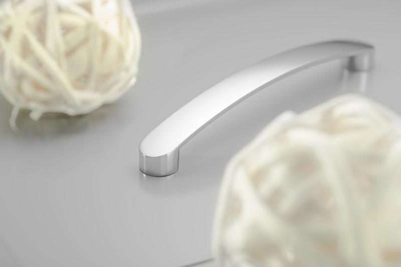 Zamak handle GENUA C=128mm aluminium 1208966088