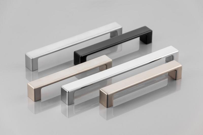 Zamak handle MODENA, C= 128 mm, aluminum 1208966117