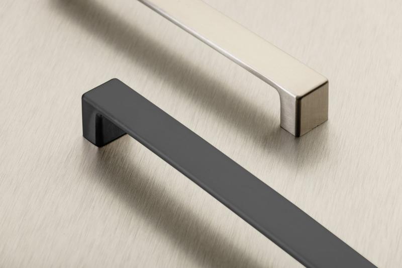 Zamak handle MODENA, C= 160 mm, black matt 1208966123