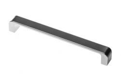 Zamak handle MONA C=192 mm chrome/black 1208966131
