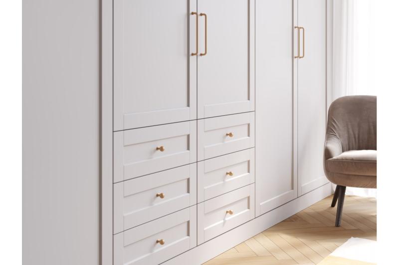 Zamak handle NORD C = 320 mm brushed gold 1208966154