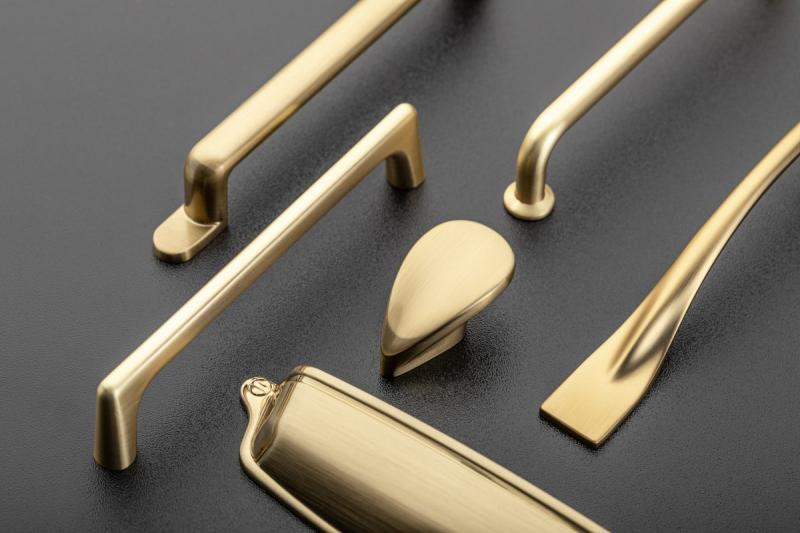 Zamak handle OTTO C = 160 mm champagne 1208966181