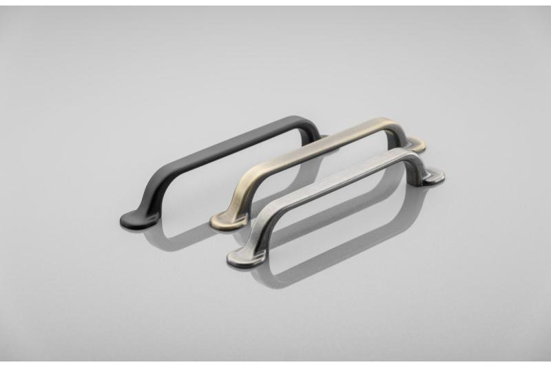 Zamak handle RETRIS C = 128 mm, antique silver 1208966192
