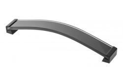 Zamak handle ROSES C=256mm black glass + black feet 1208966194