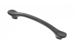 Zamak handle VENICE C = 128 mm black matt 1208966229
