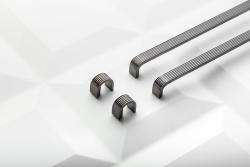 Zamak handle Shape art VETA C=160mm black chrome 1208966236