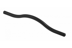 Zamak handle VITO C=160 mm black matt (BLK) 1208966246