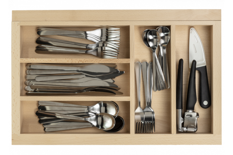 Decor Cutle Bestekbakken Verstelbaar bestekrek  Kleur Beuken 1208966290