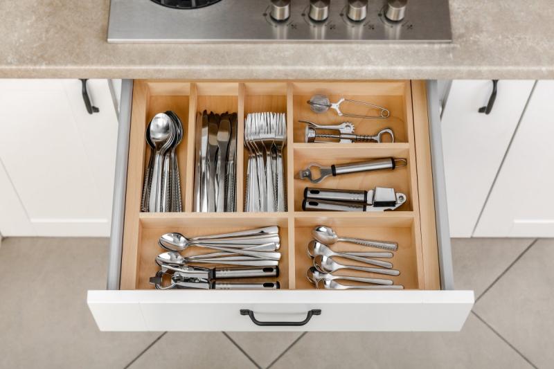 Decor Cutle Bestekbakken Keuken Verstelbaar Inzetstuk voor 600-1000mm Kasten  1208966291