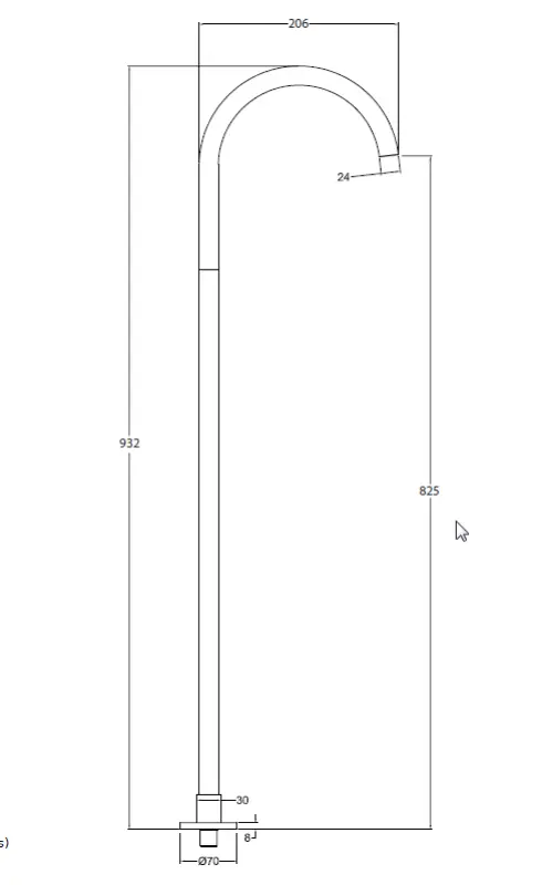Waterevolution Flow vrijstaande wastafelkraan uitloop PVD Geborsteld licht goud T1677WGE