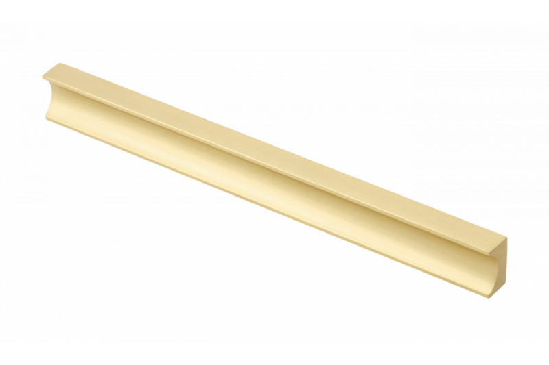 Furniture handle GTV GROOVE, C=160 mm, L=190 mm, Al, brushed gold 1208966982