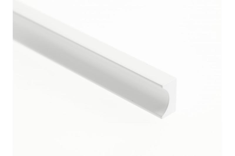 Furniture handle GTV GROOVE, C=320 mm, L=360 mm, Al, white matt 1208966984