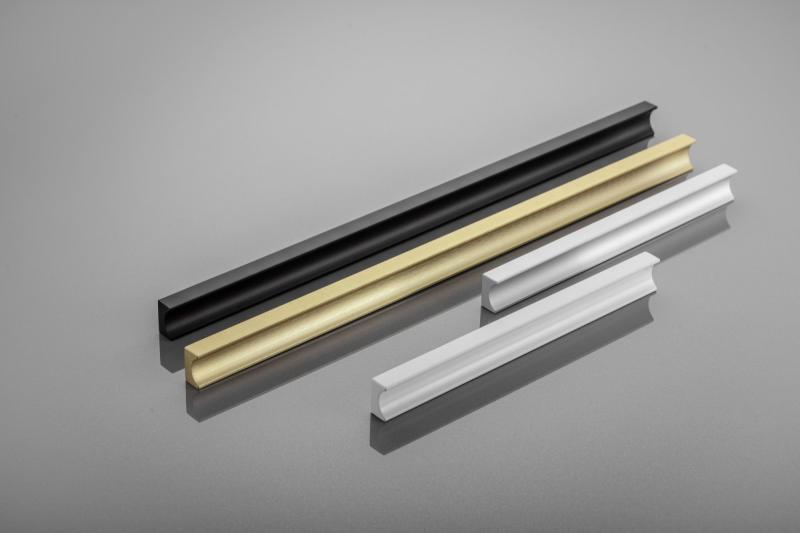 Furniture handle GTV GROOVE, C=320 mm, L=360 mm, Al, brushed gold 1208966986