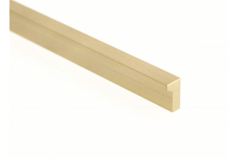 Furniture handle GTV PILLAR, C=320 mm, L=360 mm, Al, light brushed gold 1208966998