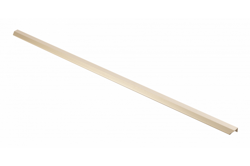 Furniture handle GTV TREX CROSS, C=3x352 mm, L= 1200 mm, Al, light brushed gold 1208967001