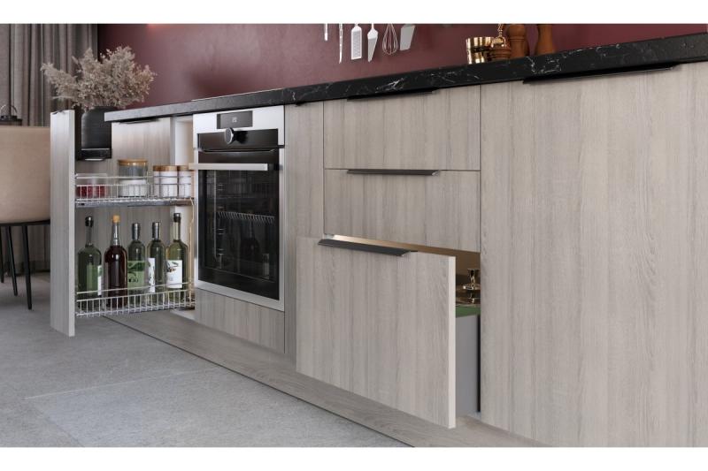 Furniture handle GTV TREX CROSS, C=32 mm, L=50 mm, Al, matt black 1208967006