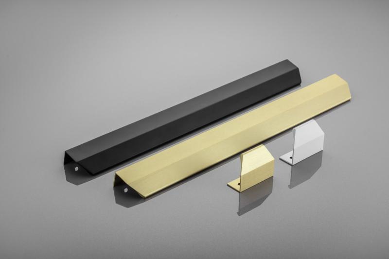 Furniture handle GTV TREX CROSS, C=32 mm, L=50 mm, Al, matt black 1208967006