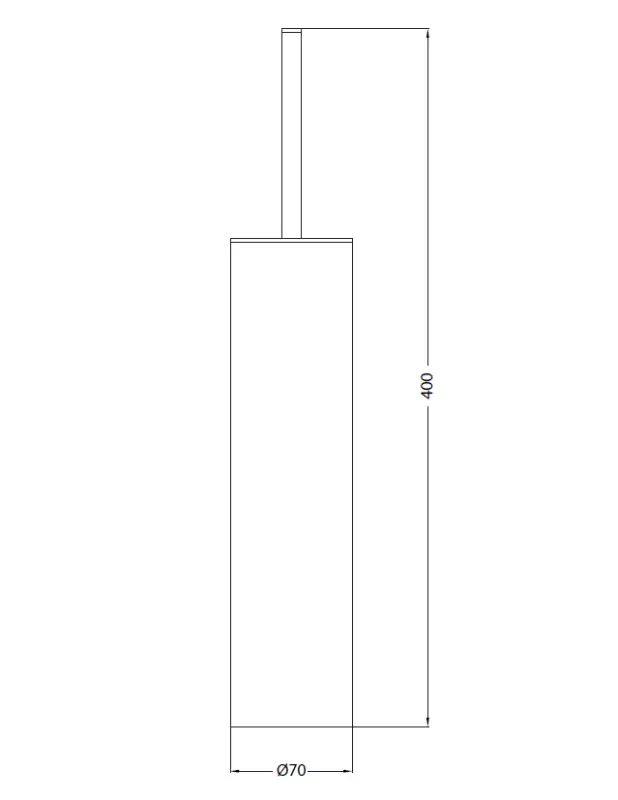 Waterevolution Deep toiletborstelset staand PVD Light Gold A240WGE