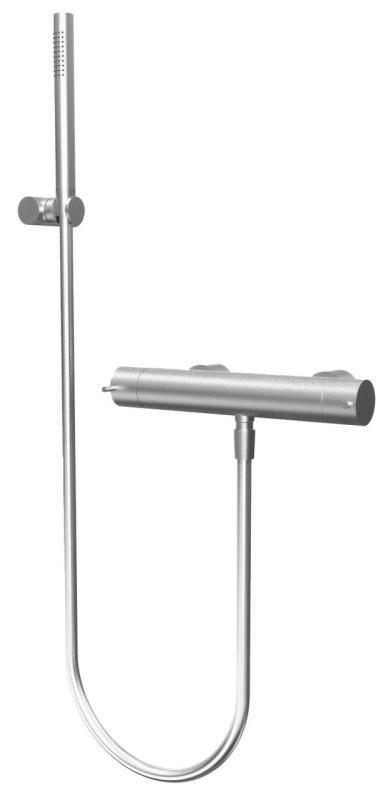 Waterevolution Flow douchethermostaat met douchegarnituur RVS T140TNIE