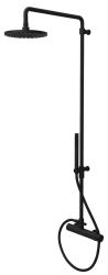 Waterevolution Flow douchecombinatie met regendouche mat zwart 200mm T141NRPR