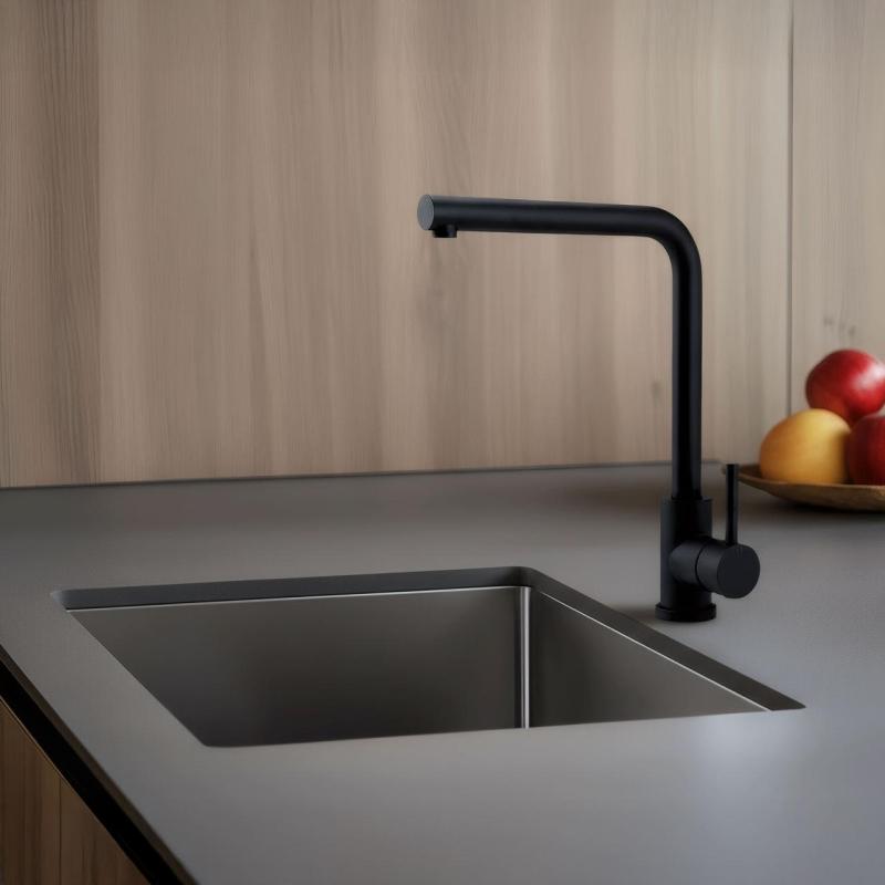 Pure.Sink Elite Steel Spark keukenkraan Mat zwart PS8040-10