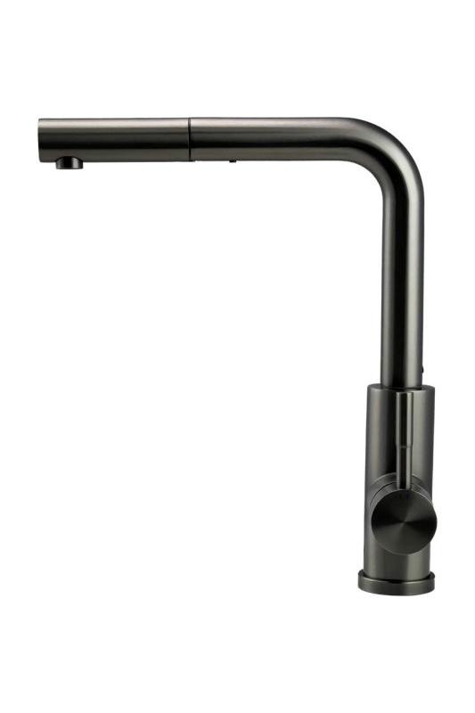 Pure.Sink Elite Steel Spark-S keukenkraan PVD Gun metal met uittrekbare uitloop PS8041-61