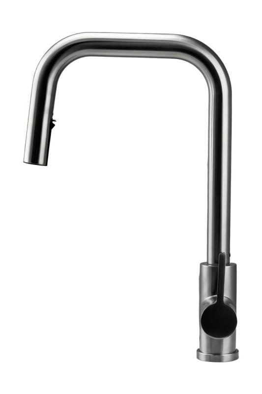 Pure.Sink Elite Steel Crystal-S keukenkraan RVS met uittrekbare uitloop PS8050-02