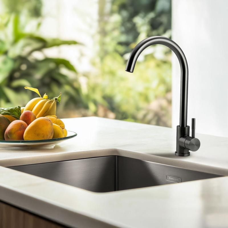 Pure.Sink Elite Steel Stream keukenkraan PVD Gun metal PS8044-61
