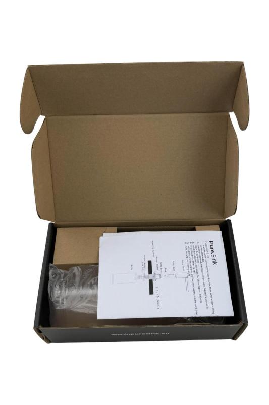 Pure.Sink Elite Steel Shine inbouw Zeepdispenser PVD geborsteld goud van boven navulbaar PS9010-60