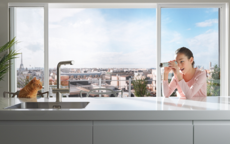 Franke Active Twist Eenhendel Mengkraan RVS met Uittrekbare Uitloop en Geïntegreerde Waste Bediening 115.0653.505