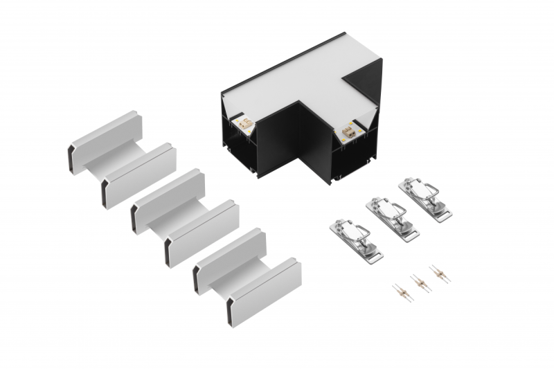 VINEA T-connector, LED, black