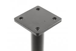 GTV RONDA SIMPLE furniture leg, cantilevered, H=150 mm, fi25 mm, steel, matt black