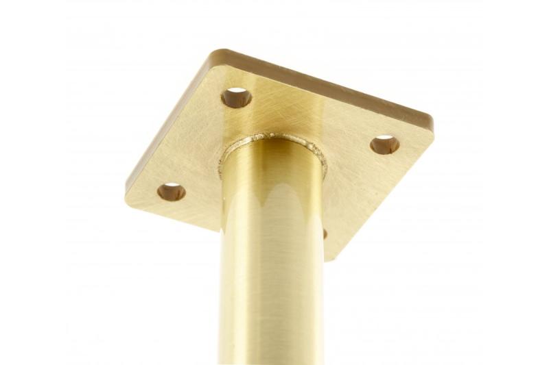 GTV RONDA SIMPLE furniture leg, cantilevered, H=180 mm, fi25 mm, steel, brushed gold